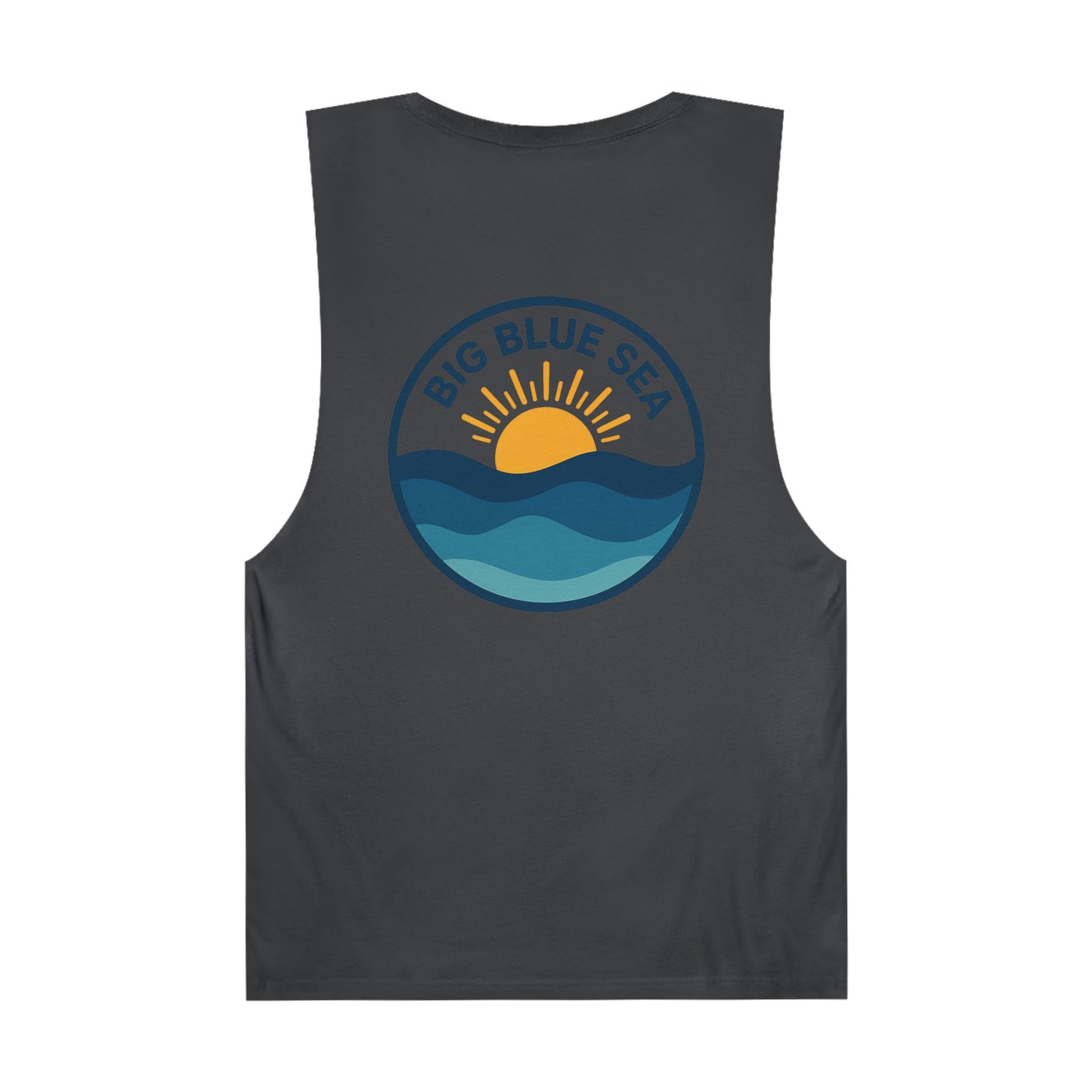 Unisex Big Blue Sea Tank - Relaxed Summer Vibe for Beach Lovers