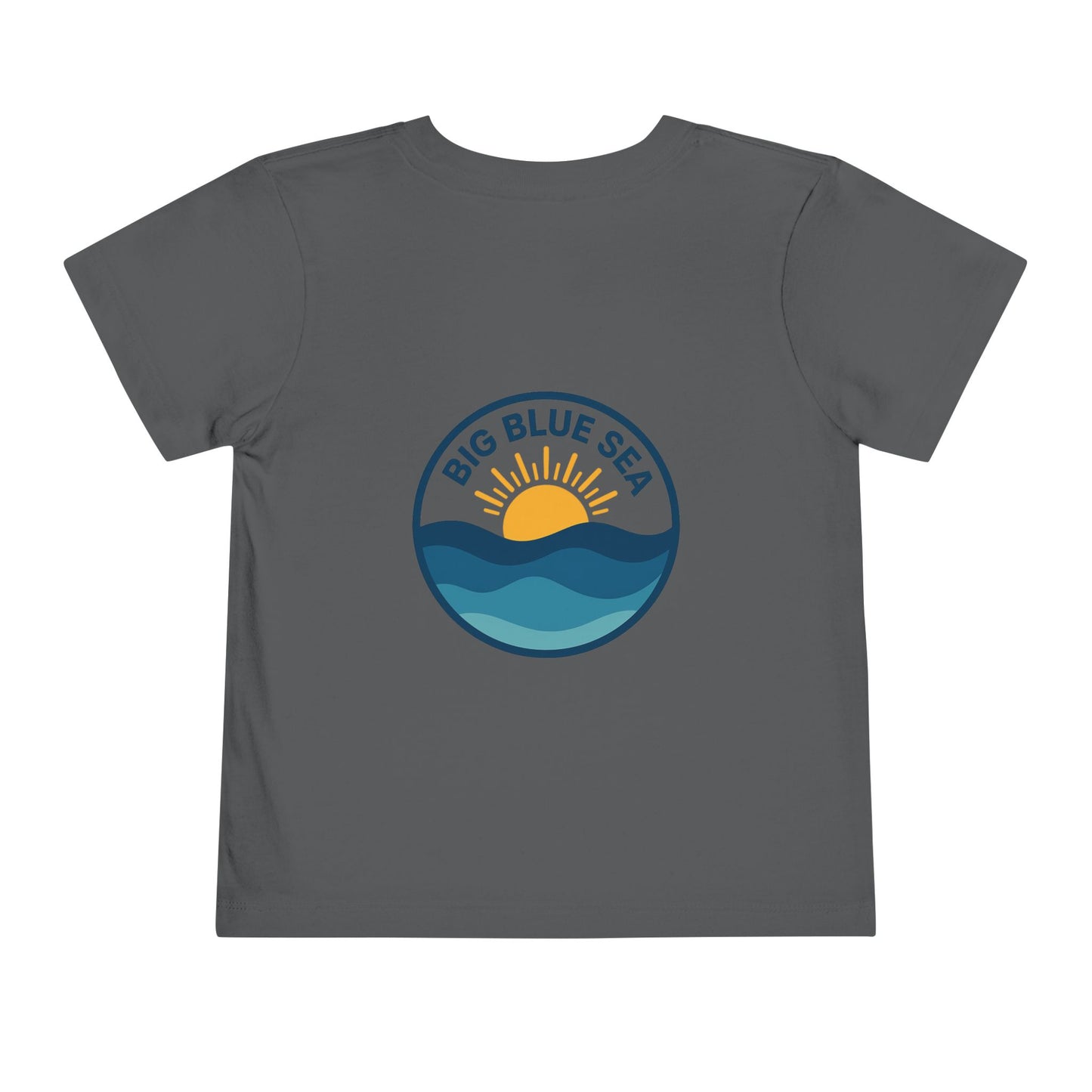 Big Blue Sea Toddler Tee - Cute Short Sleeve Shirt for Ocean Lovers