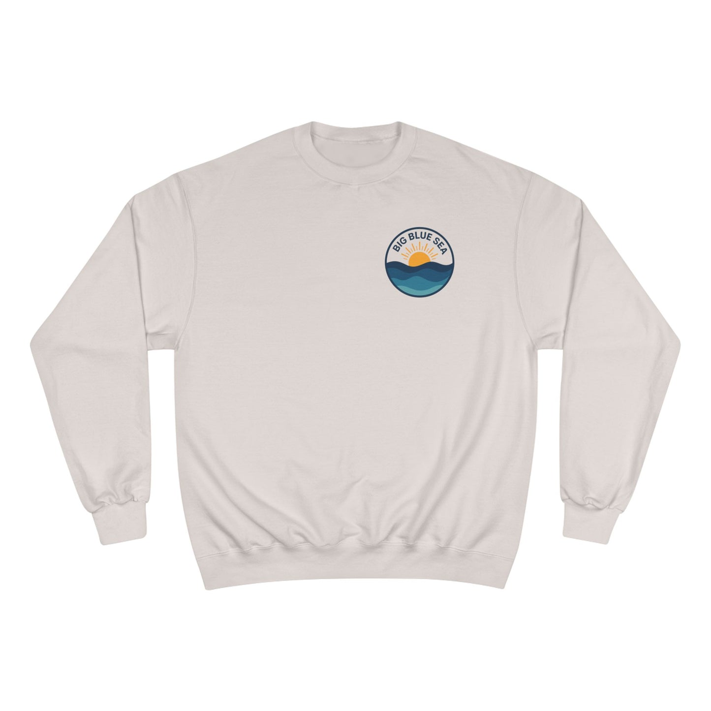 Big Blue Sea Champion Sweatshirt - Coastal Vibes for Beach Lovers