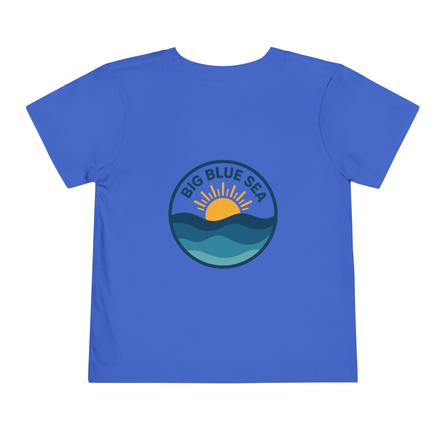Big Blue Sea Toddler Tee - Cute Short Sleeve Shirt for Ocean Lovers