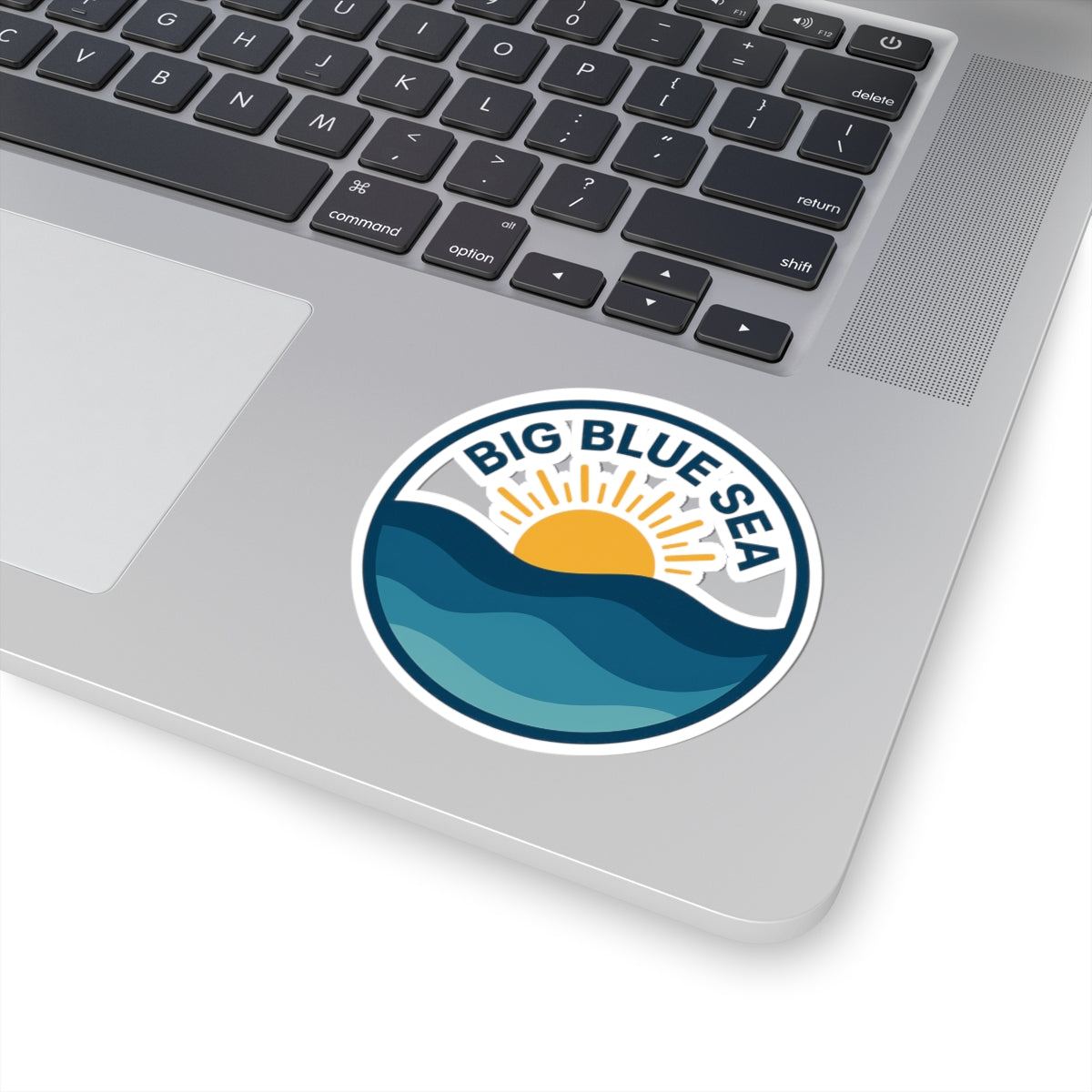 Big Blue Sea Kiss-Cut Stickers – Ocean Vibe Decor for Beach Lovers