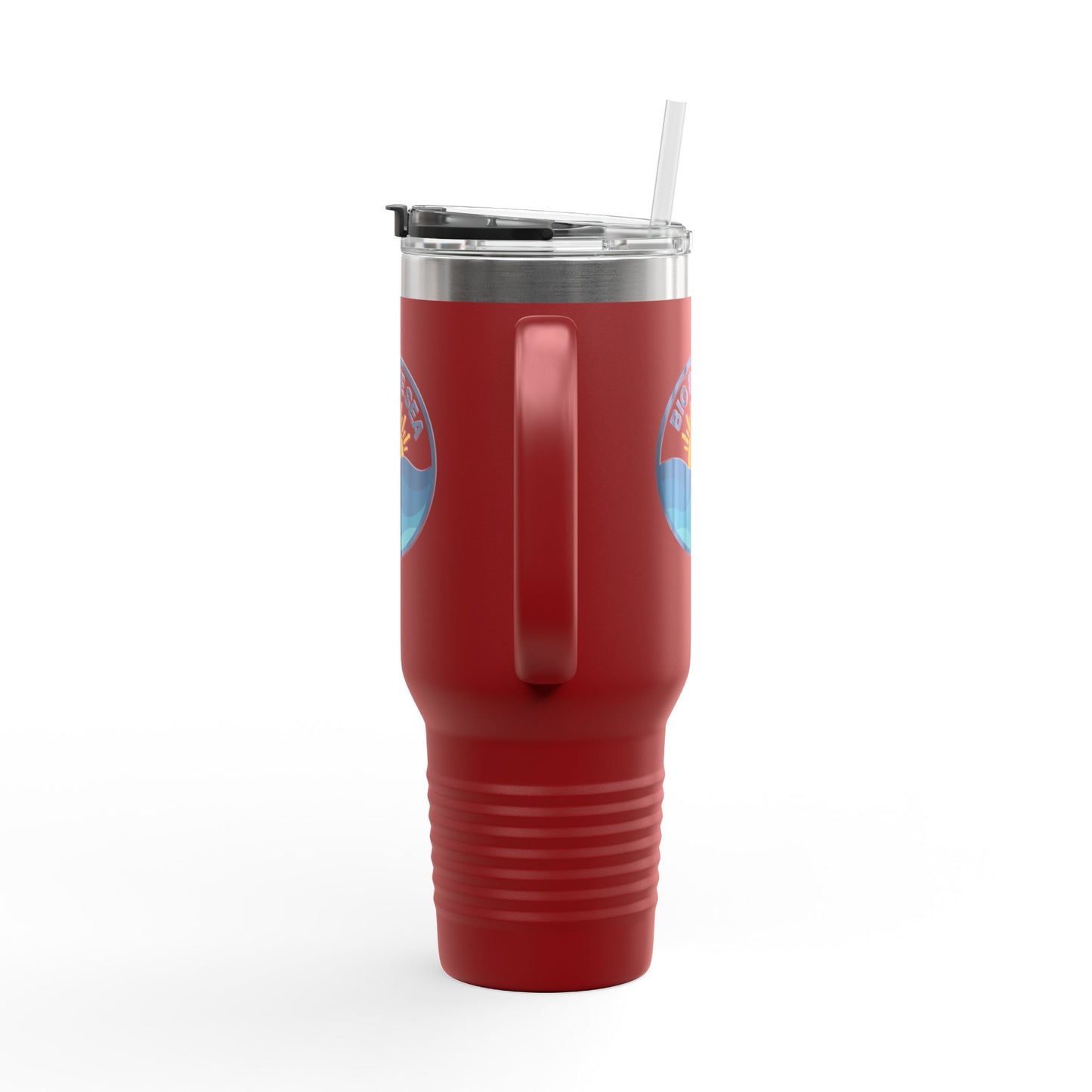 Big Blue Sea Insulated Travel Mug - 40oz Adventure Companion for Beach Lovers