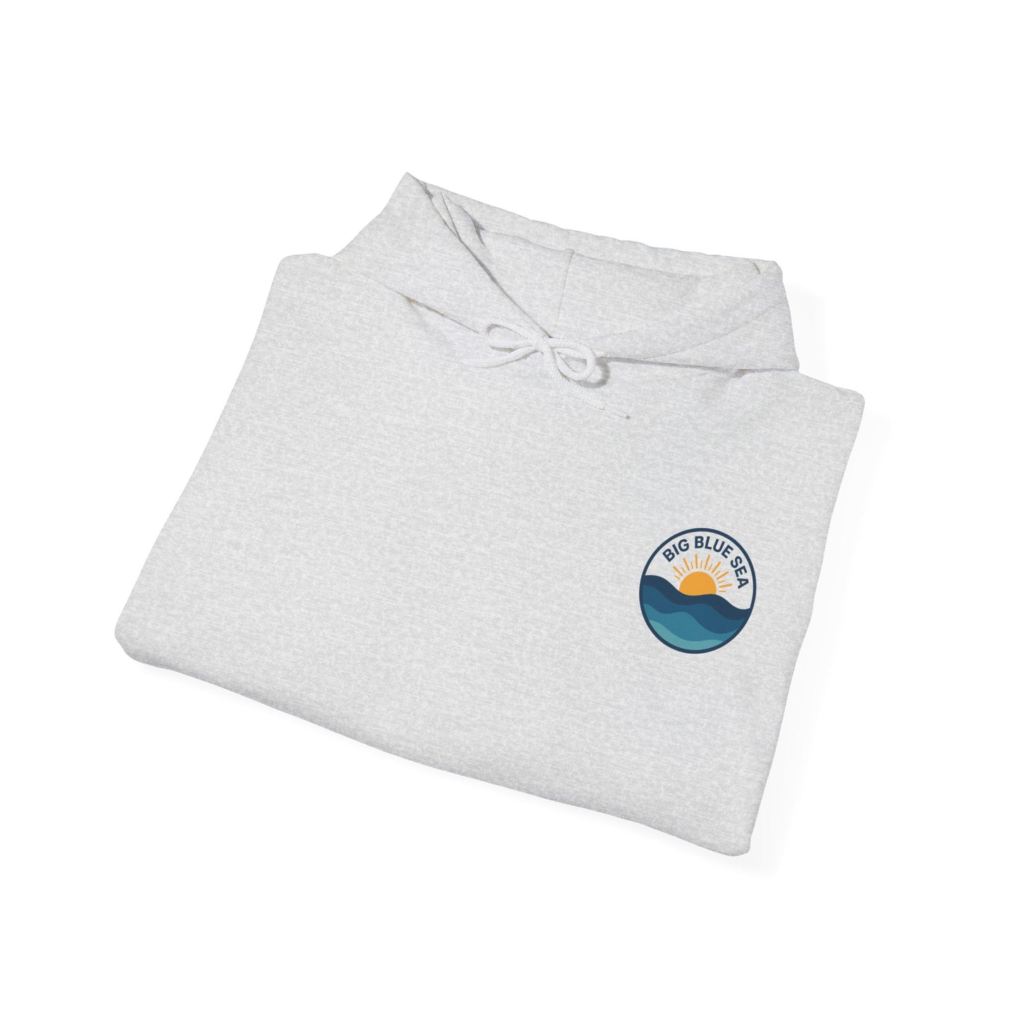 Big Blue Sea Unisex Hooded Sweatshirt - Cozy Ocean Vibes