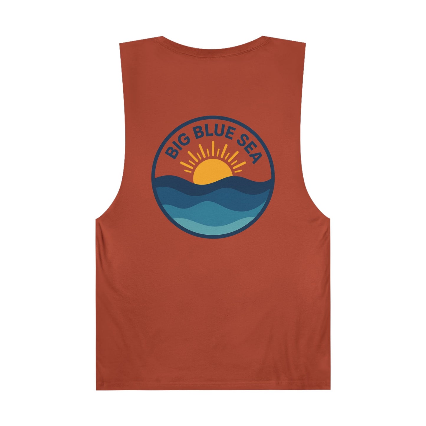 Unisex Big Blue Sea Tank - Relaxed Summer Vibe for Beach Lovers