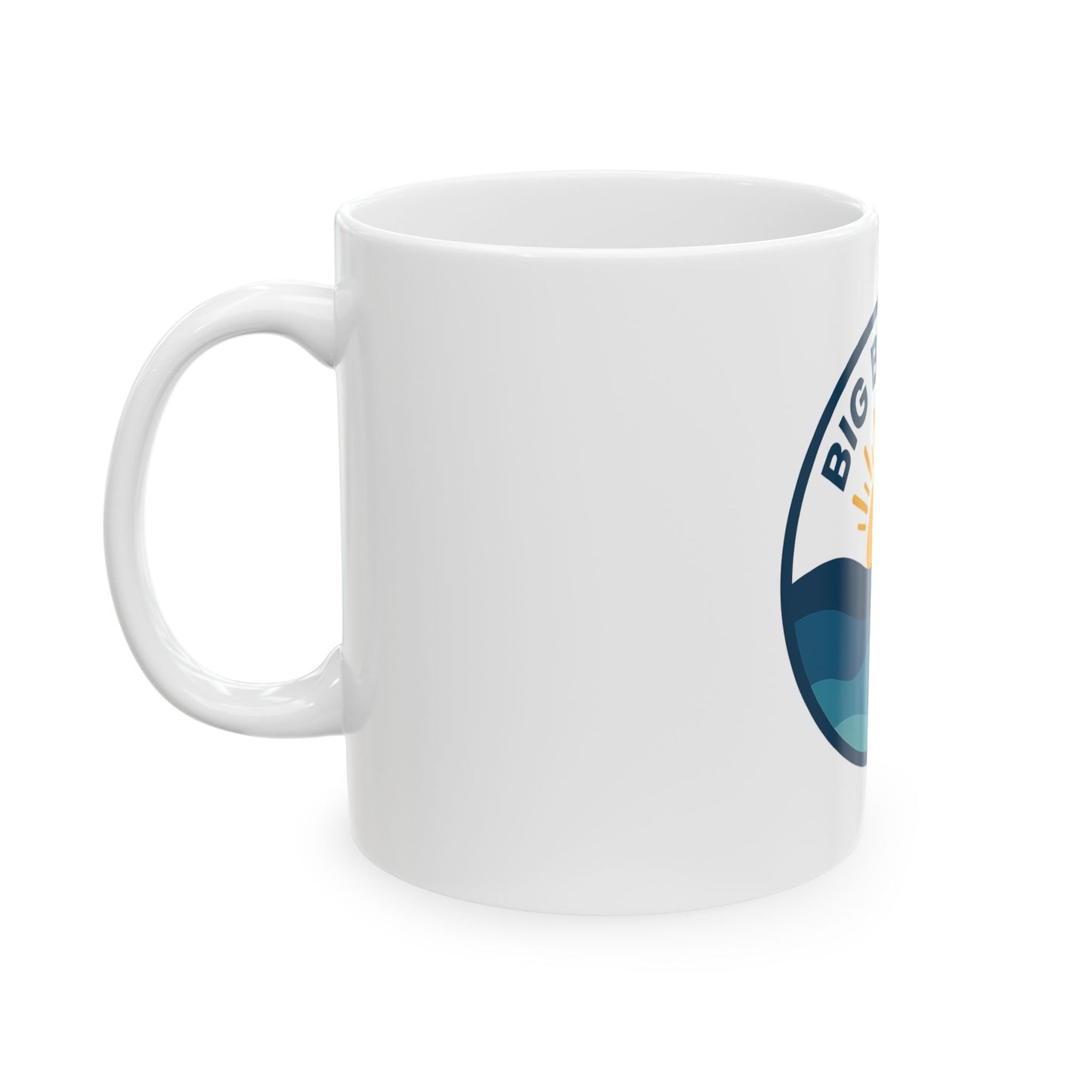 Big Blue Sea Ceramic Mug - 11oz & 15oz Ocean Vibe Coffee Cup