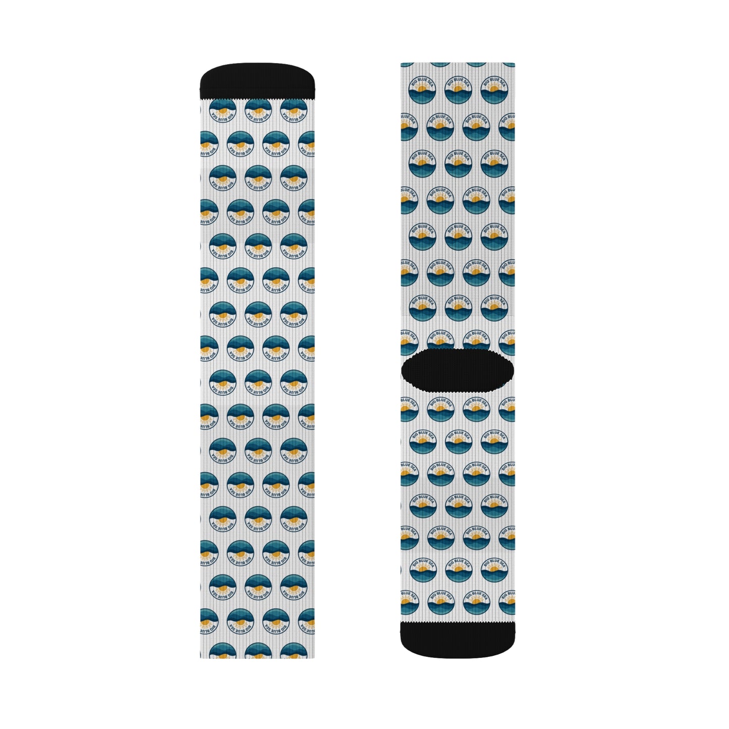 Big Blue Sea Socks - Fun Patterned Socks for Everyday Comfort