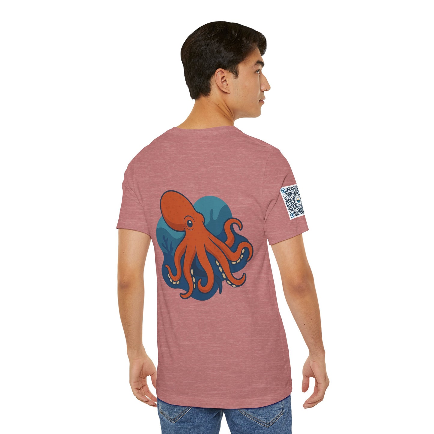 Ocean Vibes Unisex Jersey Tee with Octopus Design