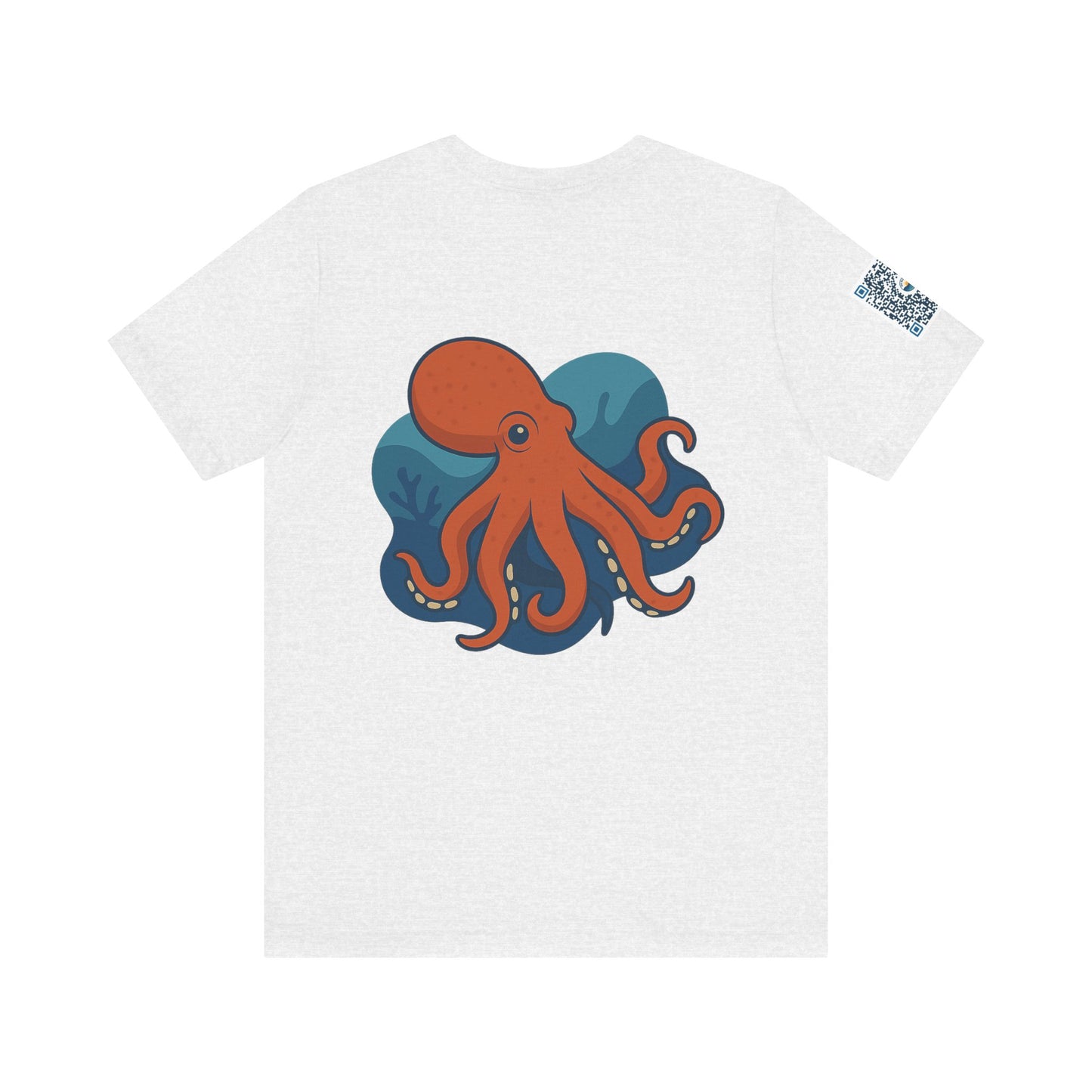 Ocean Vibes Unisex Jersey Tee with Octopus Design