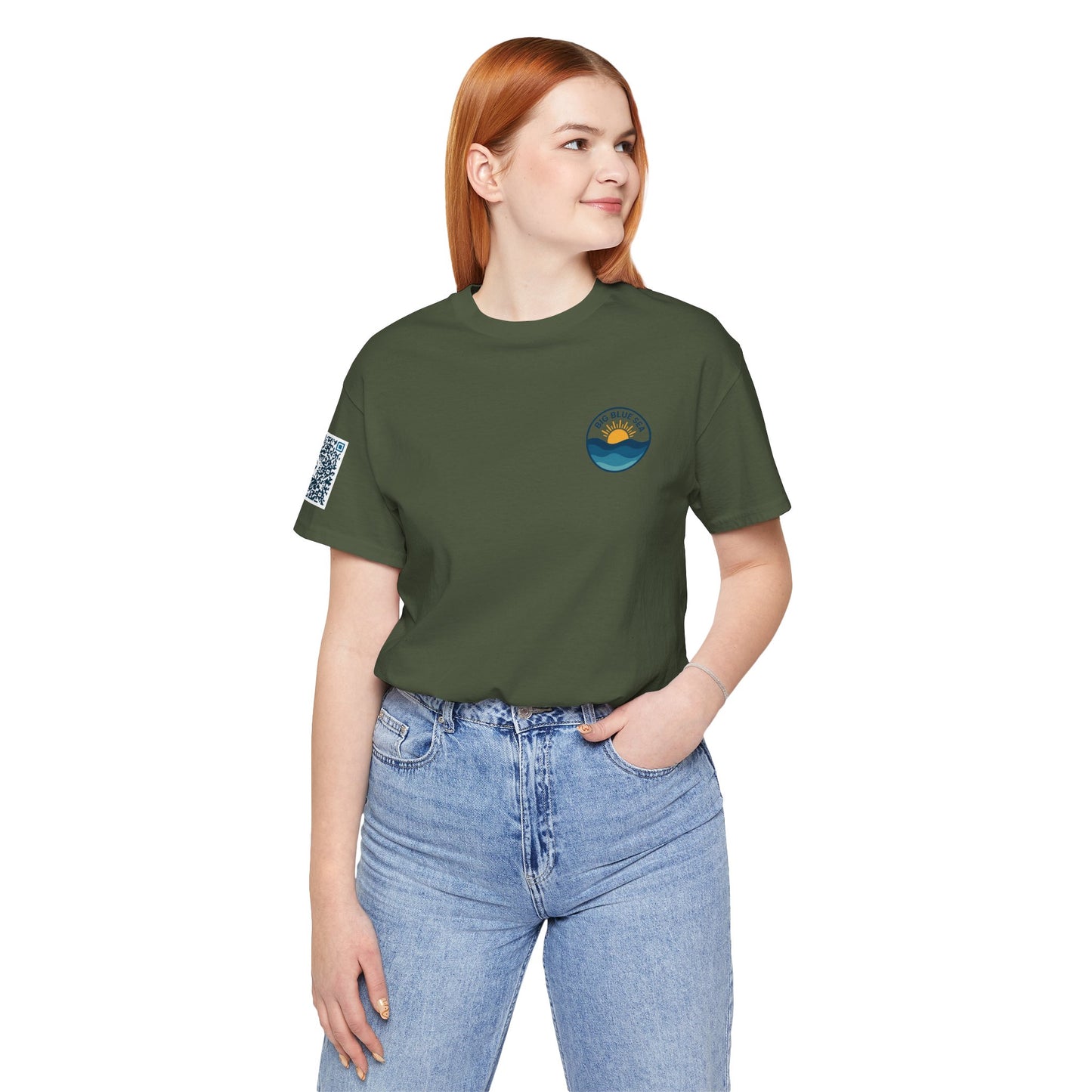 Ocean Vibes Unisex Jersey Tee with Octopus Design