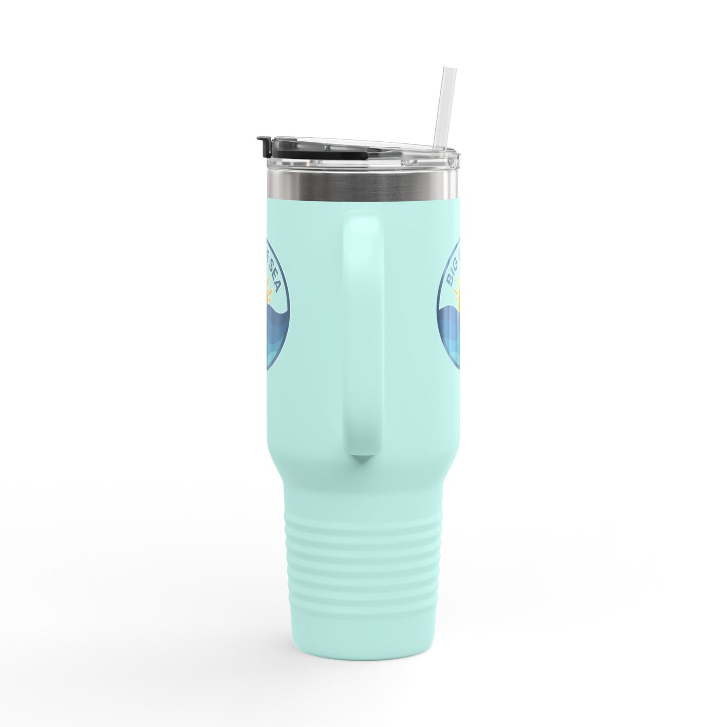 Big Blue Sea Insulated Travel Mug - 40oz Adventure Companion for Beach Lovers
