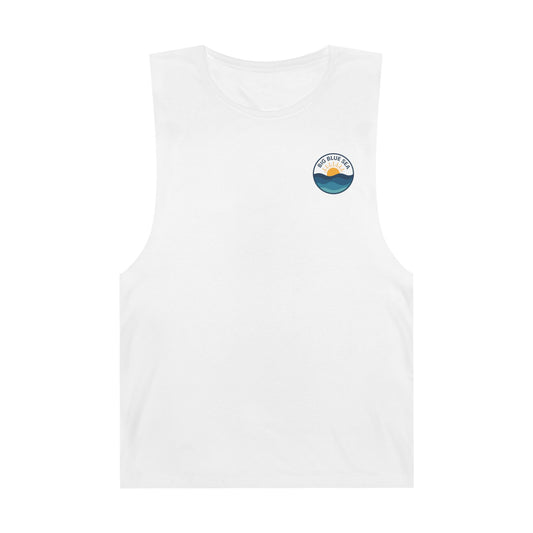 Unisex Big Blue Sea Tank - Relaxed Summer Vibe for Beach Lovers