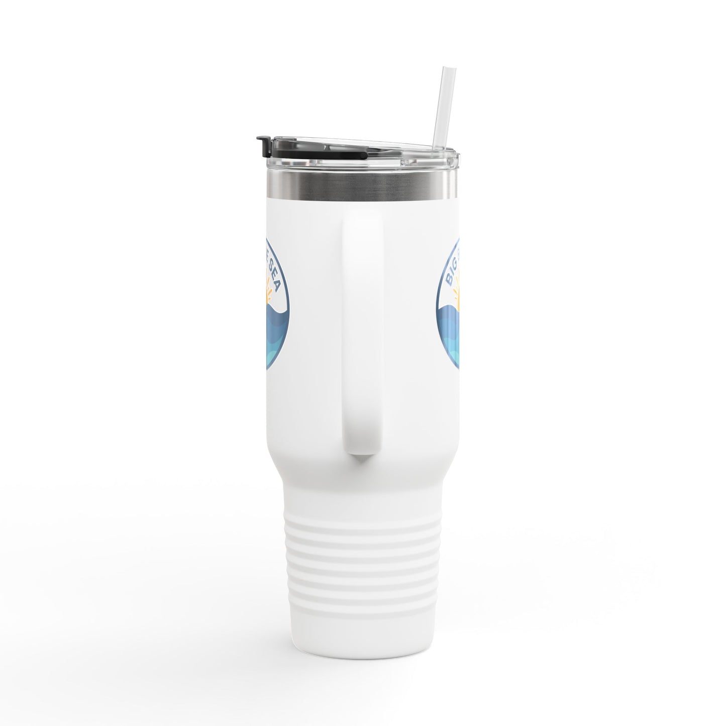 Big Blue Sea Insulated Travel Mug - 40oz Adventure Companion for Beach Lovers
