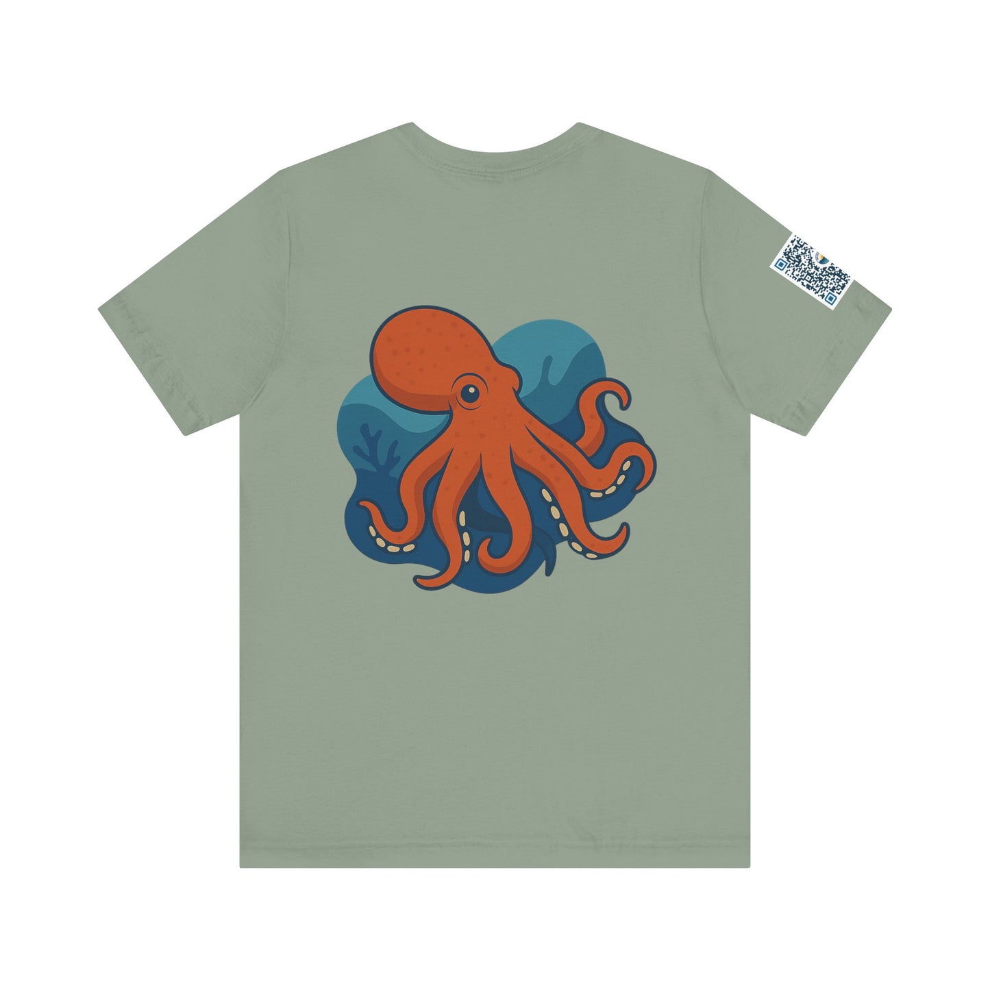Ocean Vibes Unisex Jersey Tee with Octopus Design