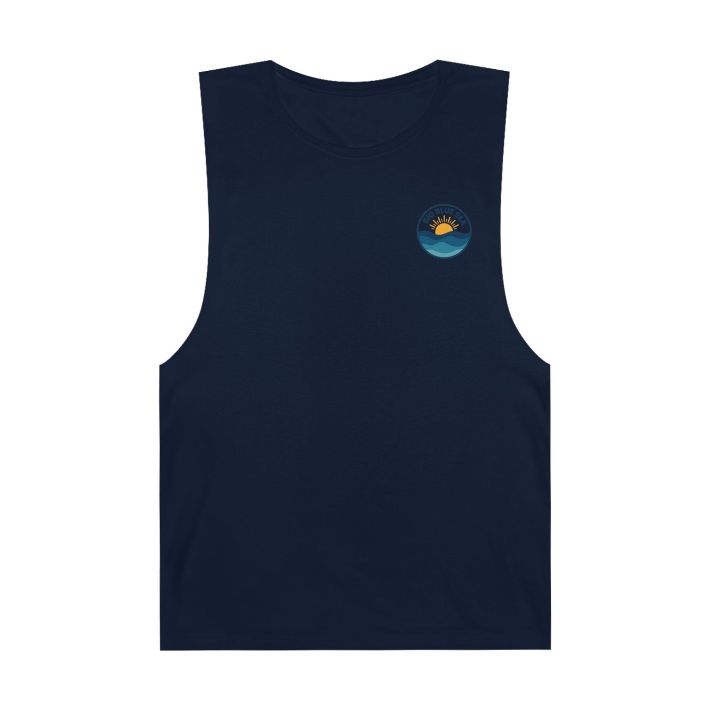 Unisex Big Blue Sea Tank - Relaxed Summer Vibe for Beach Lovers