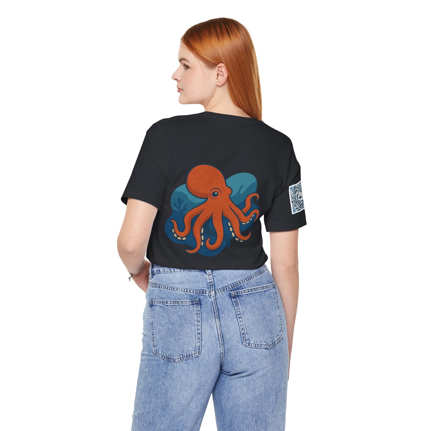 Ocean Vibes Unisex Jersey Tee with Octopus Design