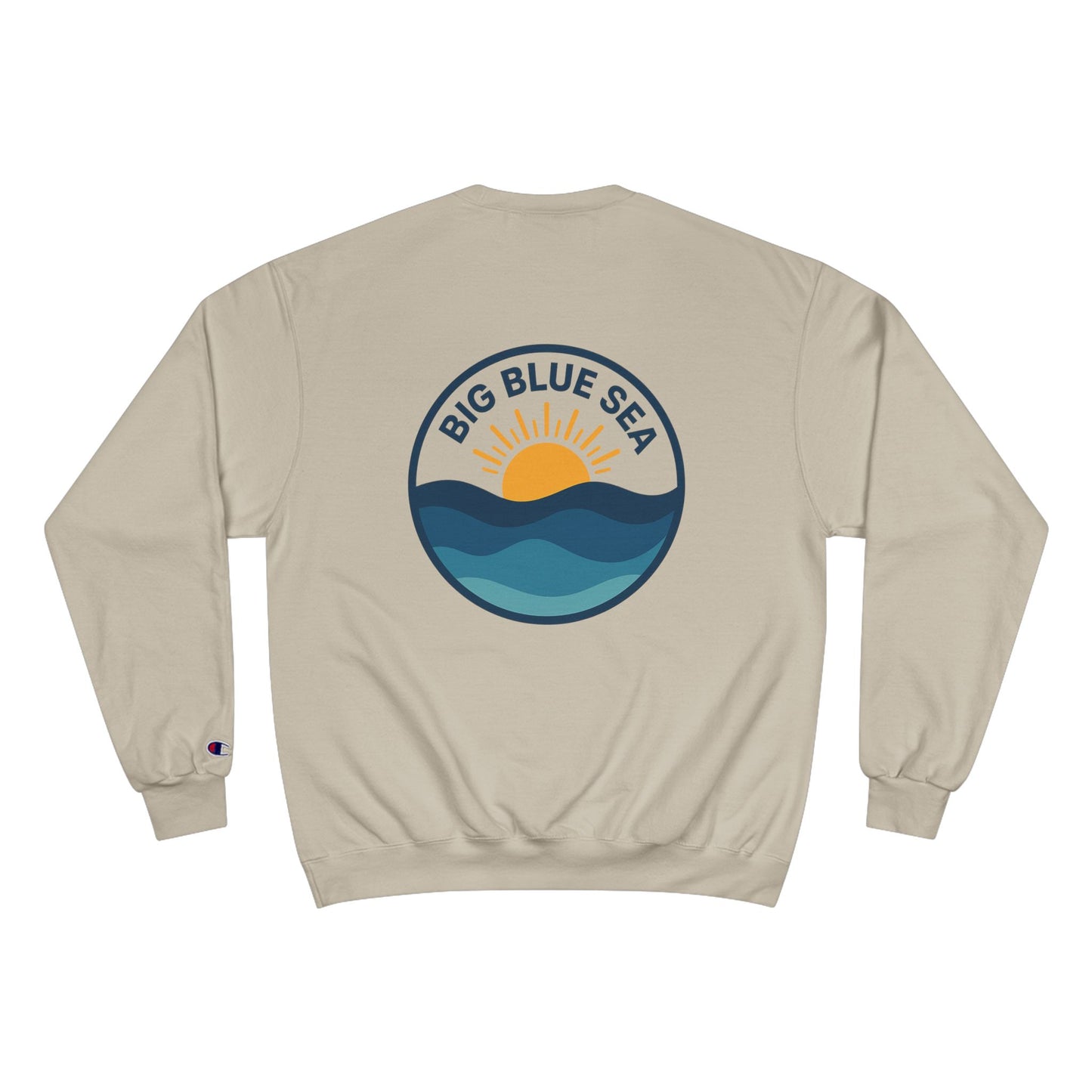 Big Blue Sea Champion Sweatshirt - Coastal Vibes for Beach Lovers